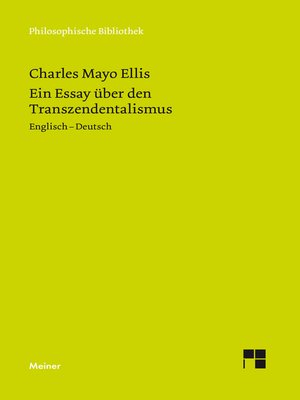 cover image of Ein Essay über den Transzendentalismus